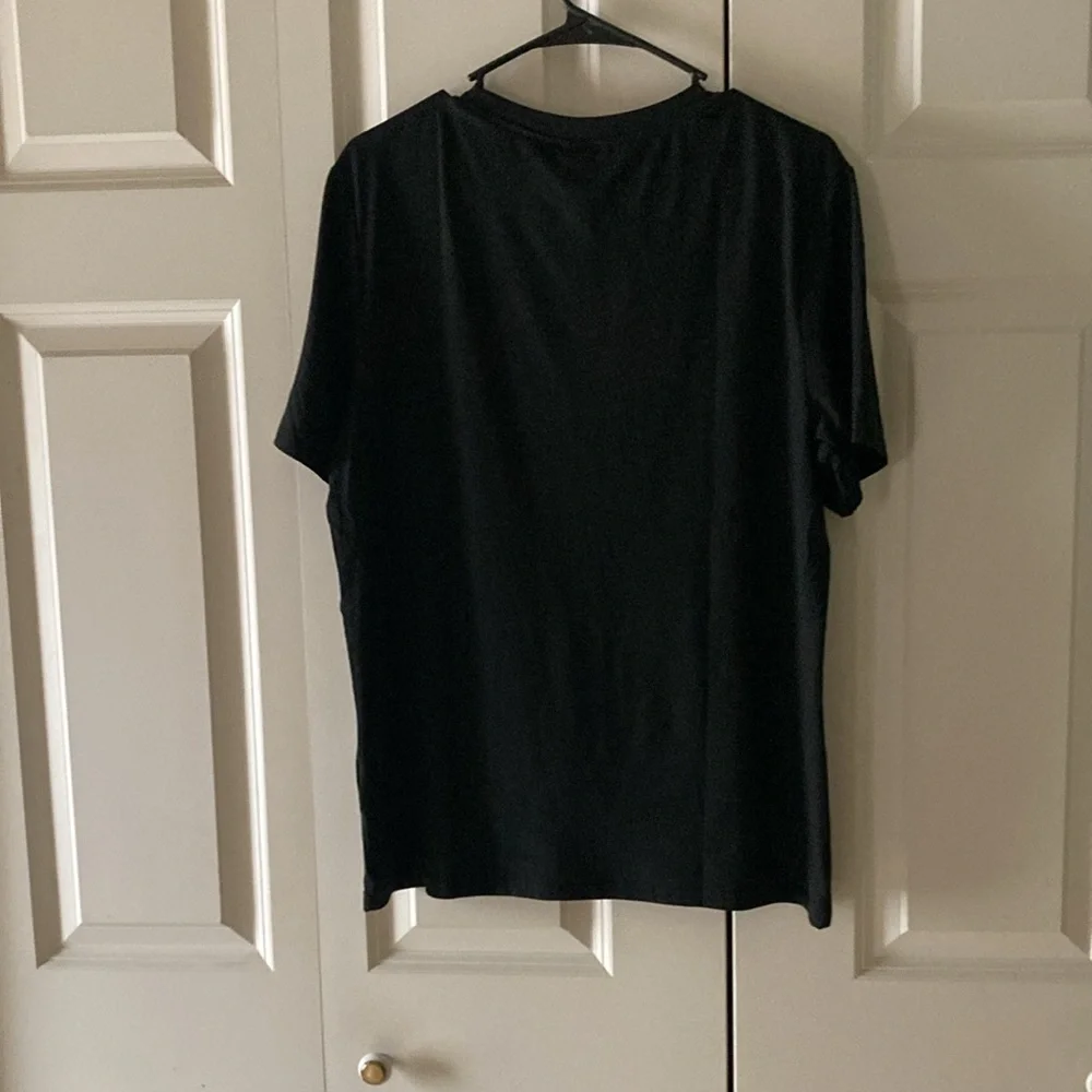 Romwe graphic tee shirt mens small black pink stretch grunge punk - Picture 2 of 8